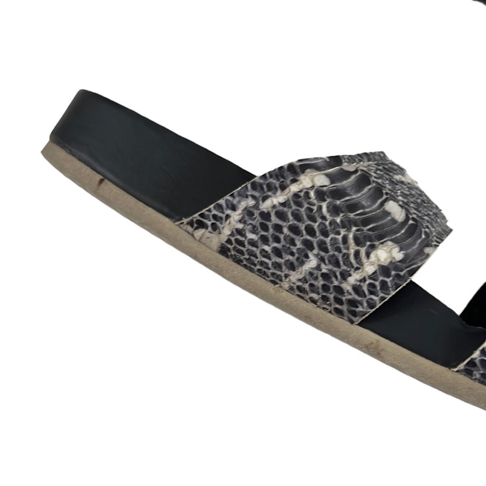 Vince Orion Python Leather Sandals - Picture 4 of 8